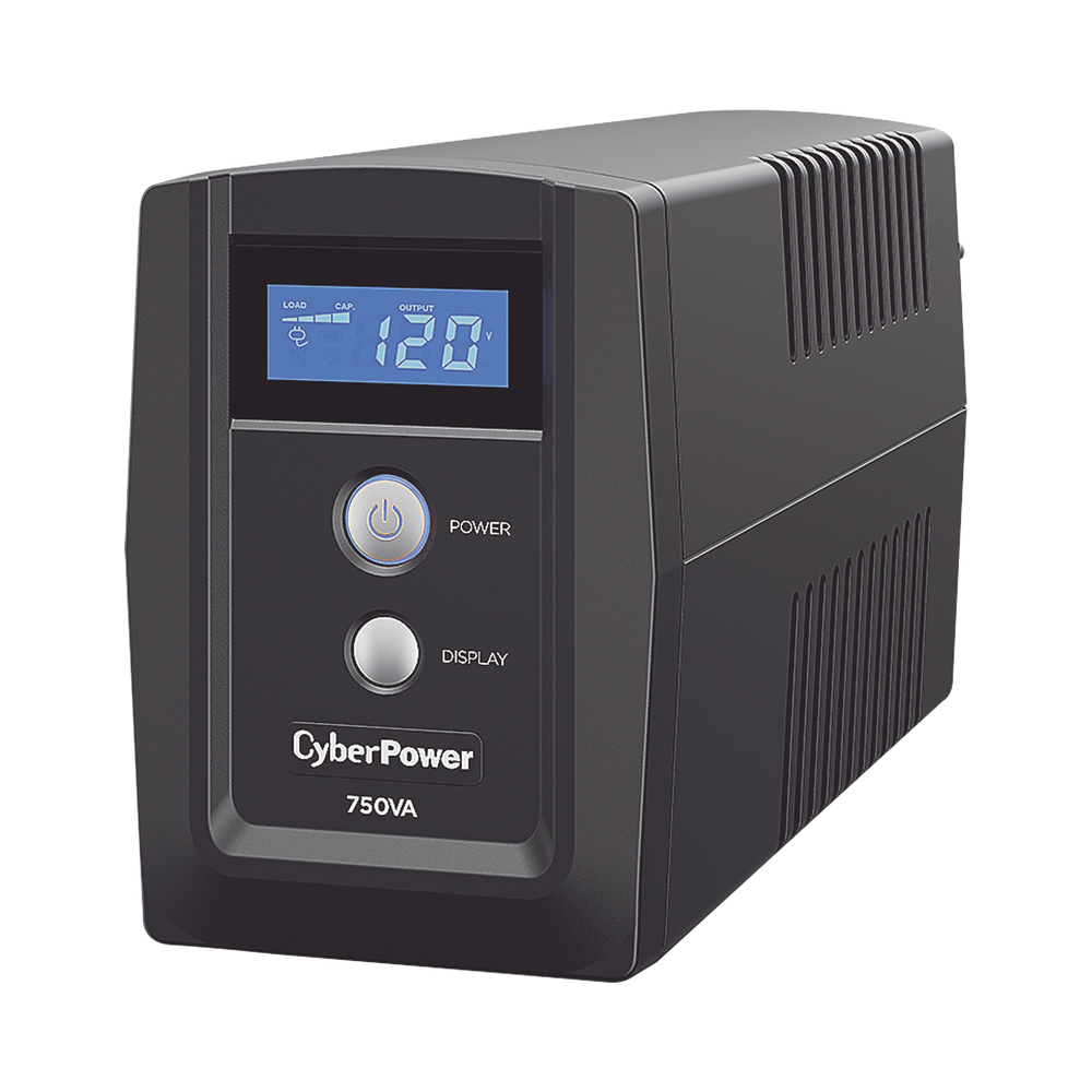 UPS de 750 VA/300 W, TopologÃ­a LÃ­nea Interactiva, Entrada 120 Vca NEMA 5-15P, y 6 Salidas NEMA 5-15R, Con Regulador de Voltaje (AVR)