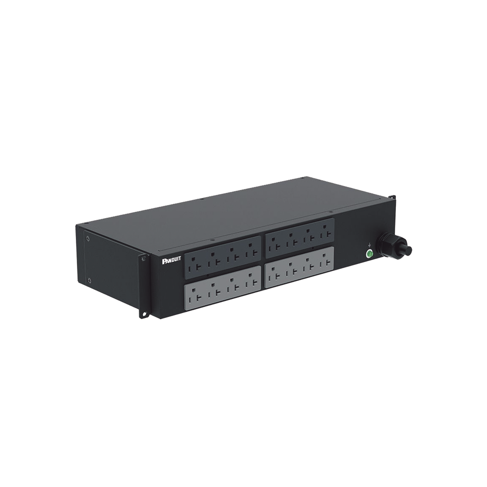 PDU Básico para Distribución de Energía, Enchufe de Entrada NEMA L5-30P, Con 16 Contactos NEMA 5-20R, Instalación Horizontal de 19in, 2 UR, 30 Amp, 120 Vca