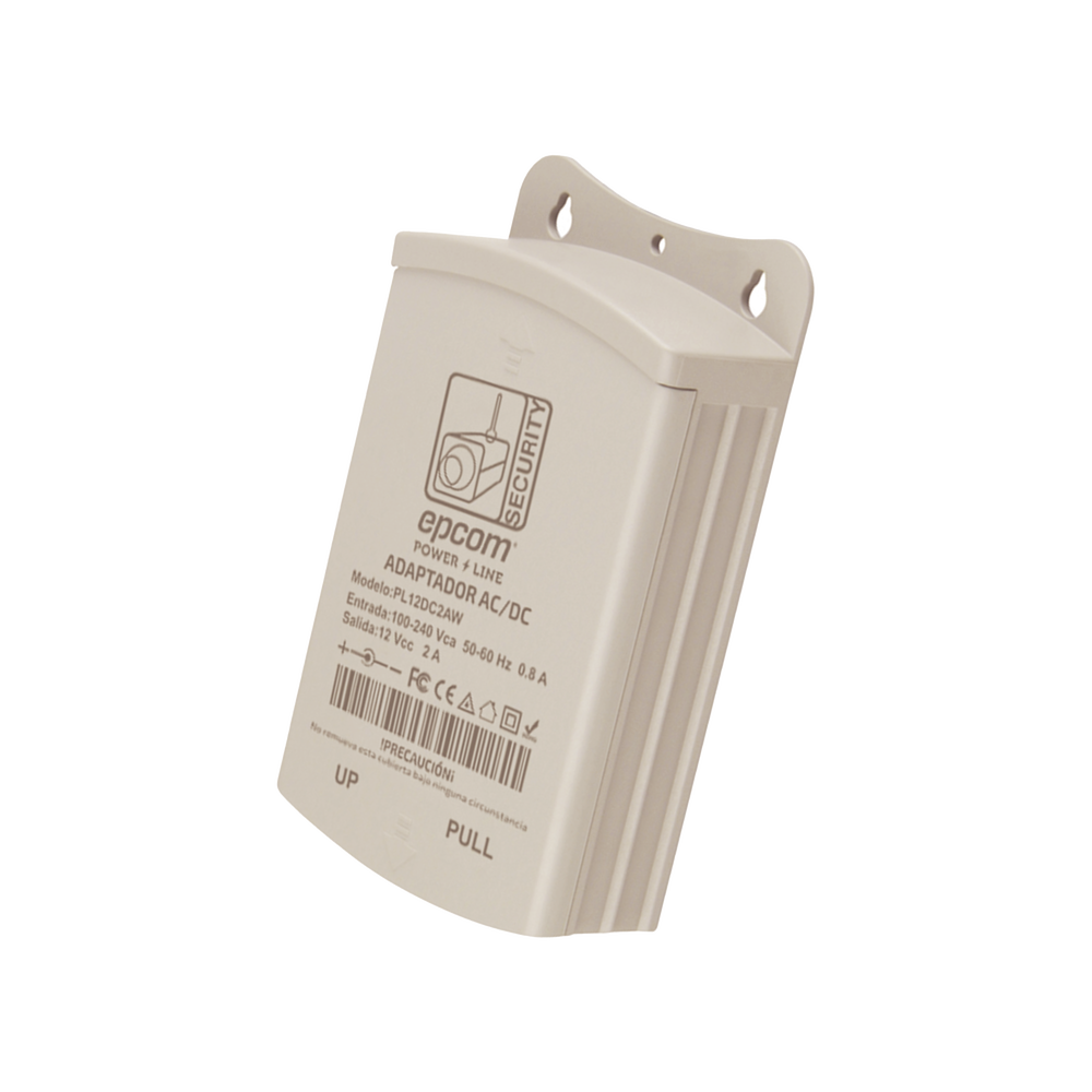 Fuente de Poder para Exterior / 12 Vcc / 2 Amp / 1 Salida / Voltaje de Entrada de 100 - 240 VCA