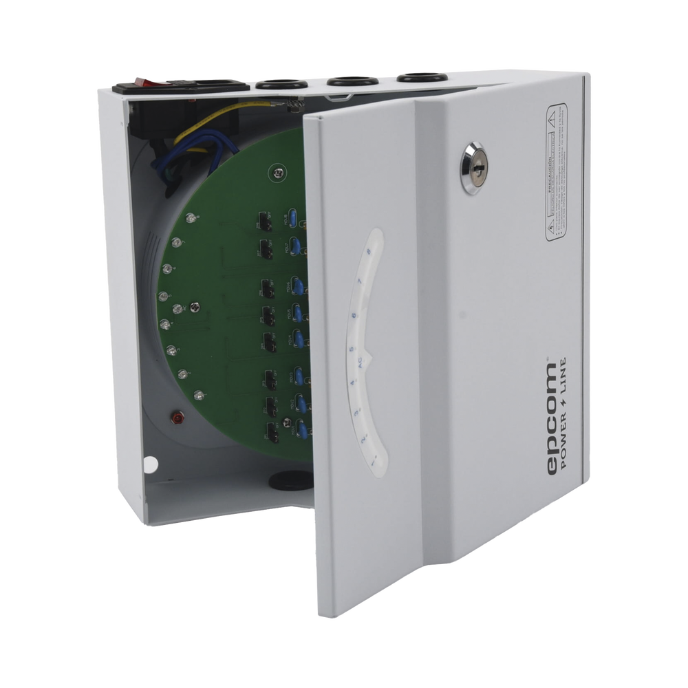 Fuente de Poder Profesional de 24 Vca @ 8 Amper / Soporta 8 CÃ¡maras / Voltaje de Entrada 110 Vca