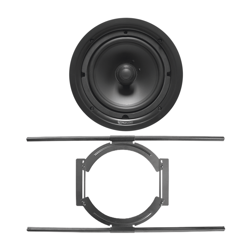 KIT de Bocina de Techo TruAudio de 6in PP6 con Soporte de Acero Rígido para Techos Suspendidos