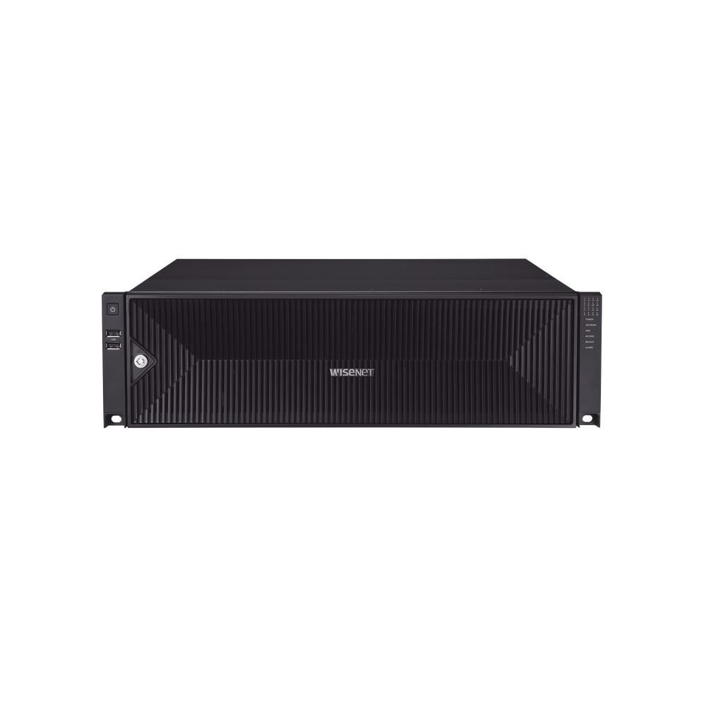 NVR de 64 canales /  Hasta 32 MP / H.265 & Wisestream / Procesamiento 400 Mbps / 3 Puertos de Red / Raid 5-6 / 16 bahias para disco duro (no incluidos)