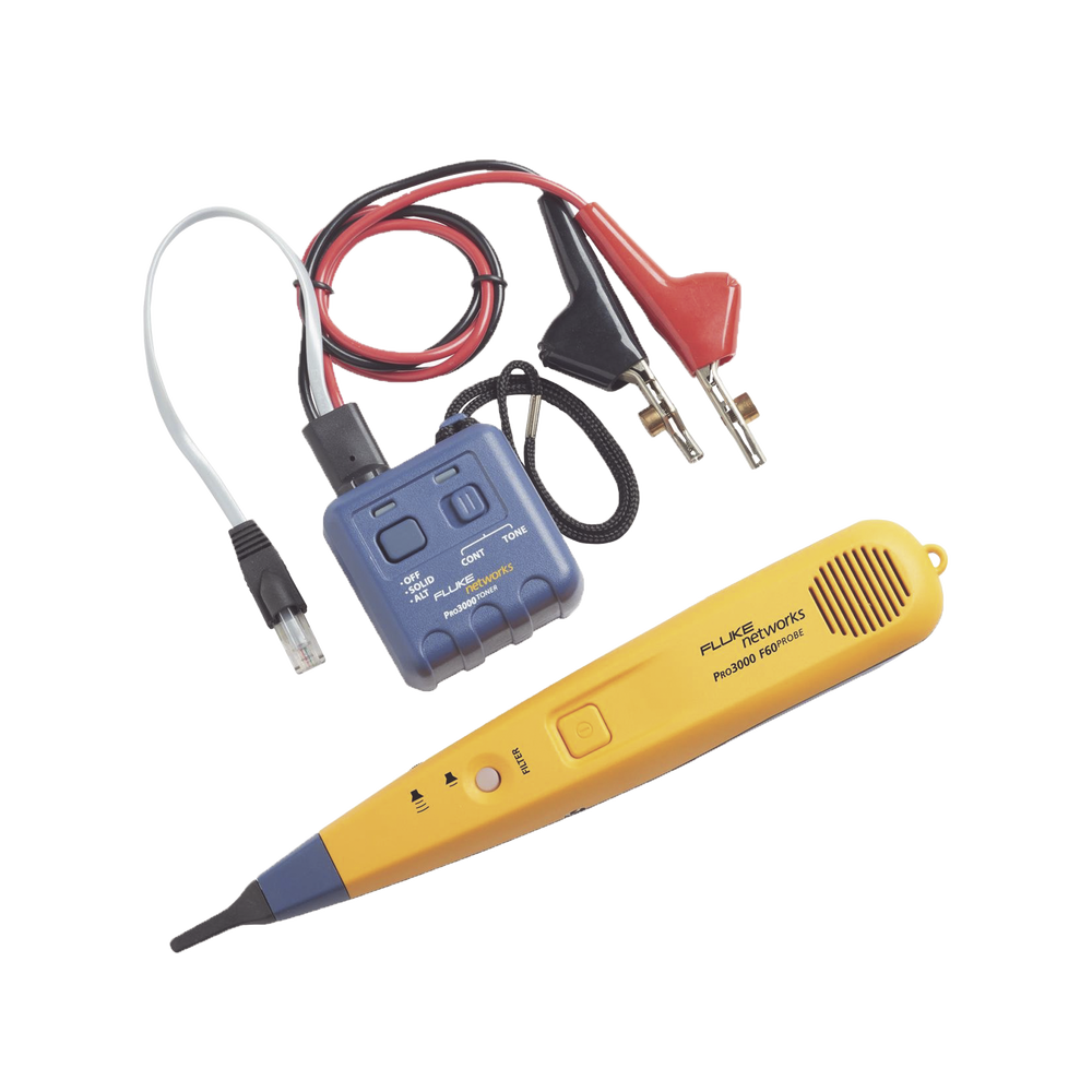 Generador y Sonda (Detector) de Tonos PRO3000™, Con Filtrado de Señales a 60Hz, Para Identificación de Señales Analogicas en Cableado Inactivo