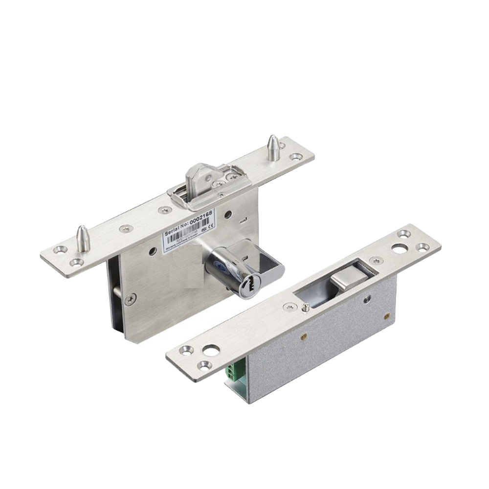 Cerradura eléctrica para puertas corredizas tipo gancho / apertura con llave ambos lados / Abierto en caso de falla/ IP65