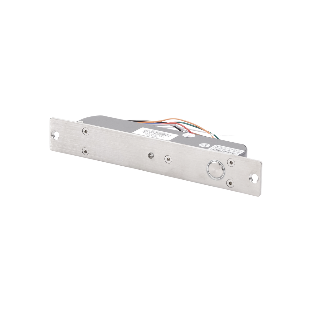 Cerradura de Perno 2000 kg de sujeción/ Abierta en caso de falla (Fail Safe)/ Con temporizador y Sensor de puerta