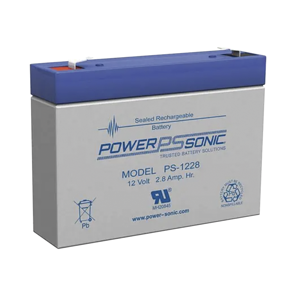 Batería 12V, 2.8AH, Para Respaldo, Tecnologías AGM/VRLA, 5 Años Vida Útil, Terminales F1, Reconocida UL