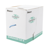 Bobina de Cable UTP 305 m. de Cobre, TX6000™ PanNet, Reelex, Azul, Categoría 6 Mejorado (23 AWG), LSZH (Bajo Humo, Cero Halógenos), de 4 pares