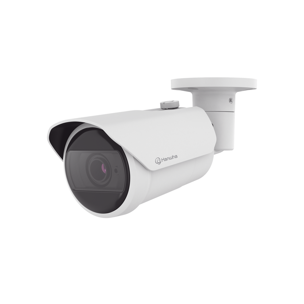 Camara Bala IP 8MP con funciones IA / Lente Motorizado 3.2 a 10.2 mm / WDR 120dB / H.265 / RanuraSD / ProtecciÃ³n IP66 IK10 / IR 30m