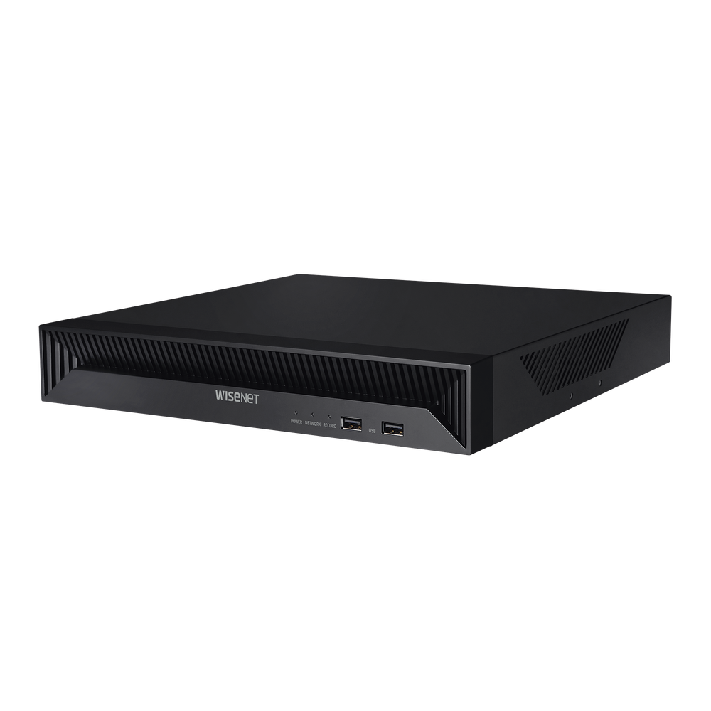 NVR 8 MegapÃ­xel / 8 canales / H.265 / P2P Wisenet / 8 puertos PoE