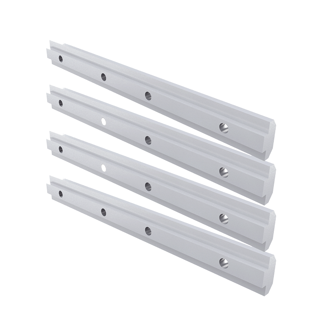 Barras de extensión de riel de aluminio