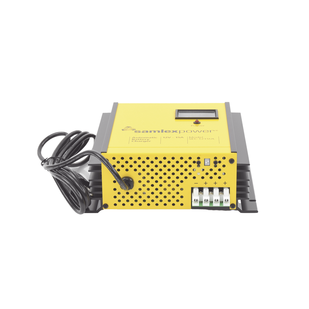 Cargador de Baterías de Plomo Ácido 12 Volts, 15 A / Bancos de 100 a 200 Ah