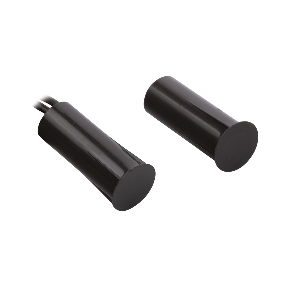 Contacto magnético para puertas y ventanas aluminio y madera de empotrar color café /GAP: 19mm