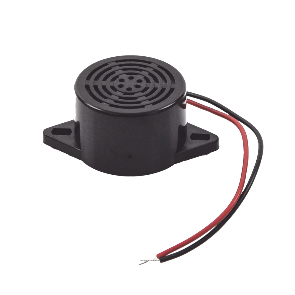 Zumbador 85 dBi a 12 Vcc para Chapas y Contrachapas permite avisar que la puerta se esta abriendo.