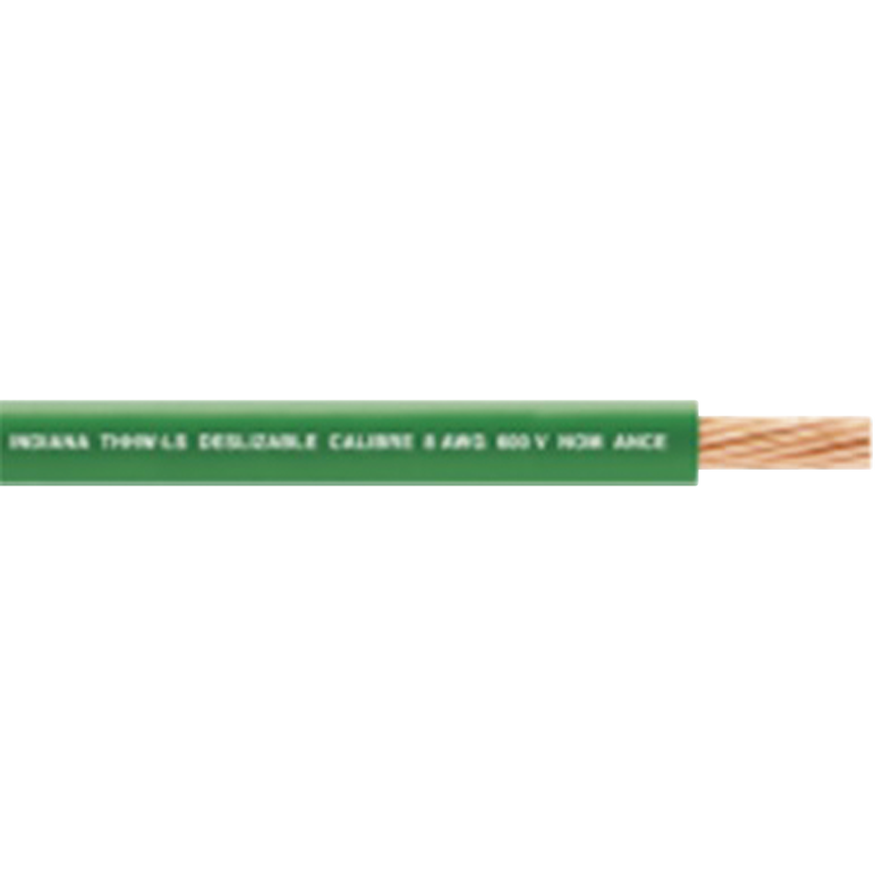 Cable Eléctrico 18 awg  color verde, Conductor de cobre suave cableado. Aislamiento de PVC, auto-extinguible. BOBINA de 100 MTS
