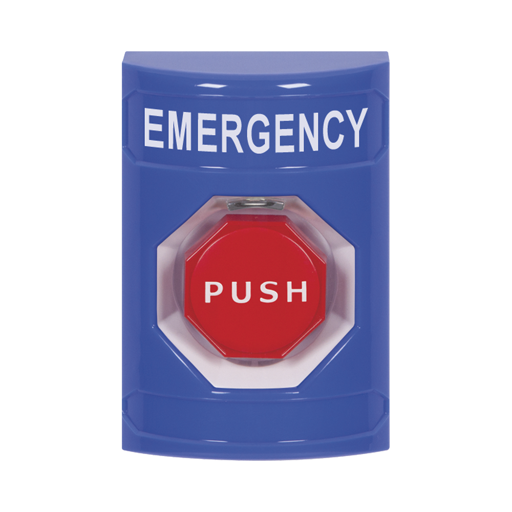Botón de Emergencia, Texto en Español, Policarbonato Súper Resistente, Momentaneo