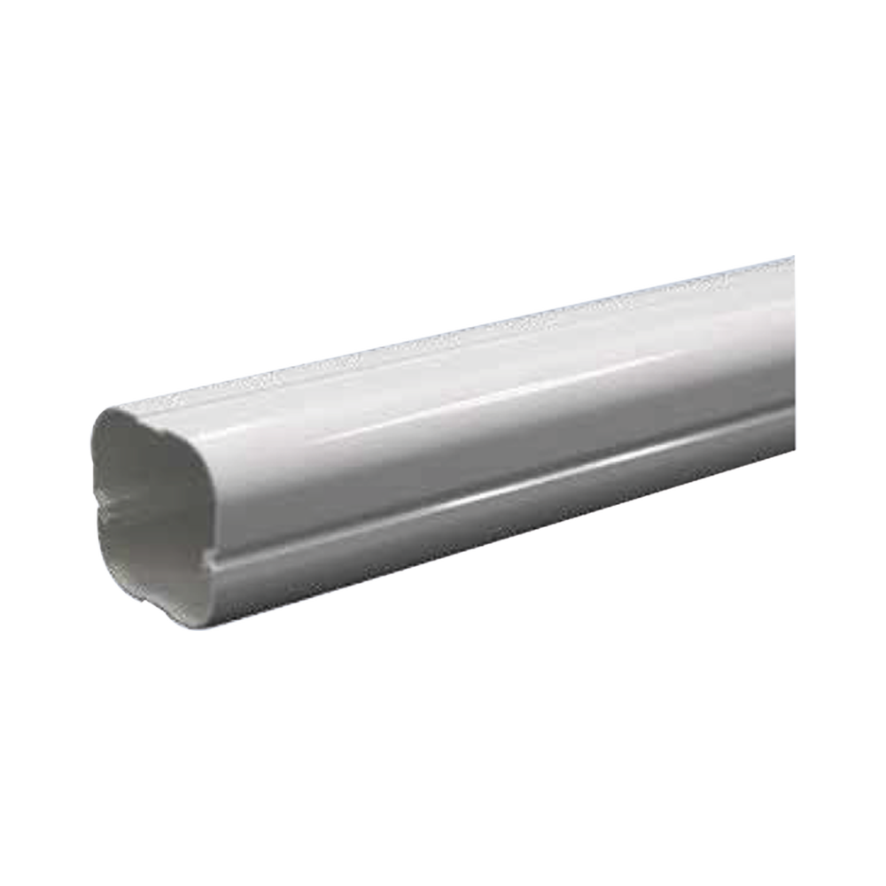 Kit de Canaletas Para la Organización de Tuberías y Cables Eléctricos en Instalaciones de Aire Acondicionado, Uso en Interiores y Exteriores, PVC Rígido, Ideal Para Minisplit, Contenido de Kit (11 Piezas), (3000-00000)