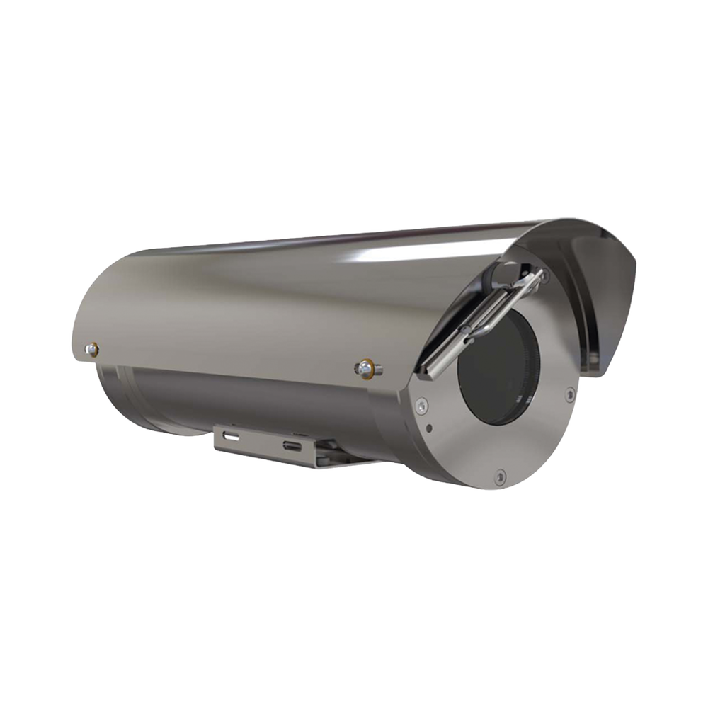 Camara IP Zoom con gabinete antiexplosion 2MP, 32X, IP68, WiseStream II / conexion de fibra optica monomodo / con wiper