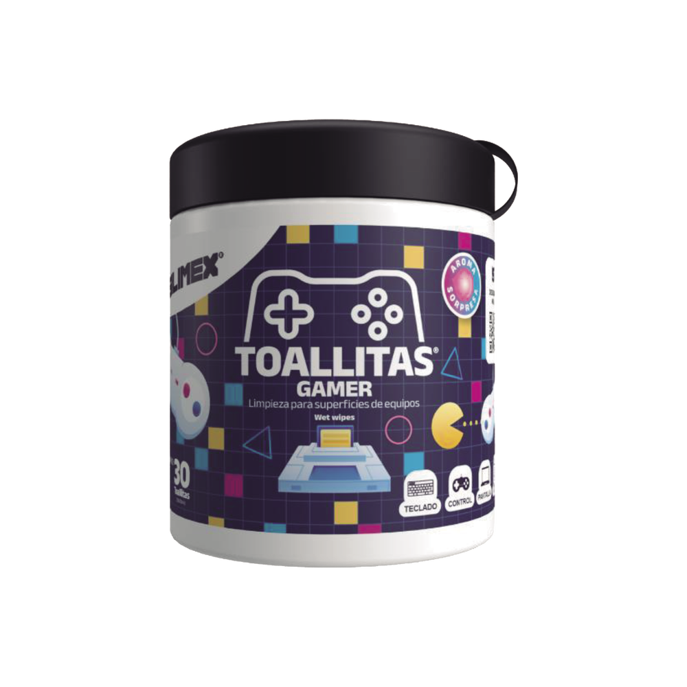 Toallitas Gamers, Excelente Opción Para Gamers que buscan Mantener sus Consolas y Accesorios en Perfecto Estado, Libres de Suciedad y Protegidos Contra Bacterias.