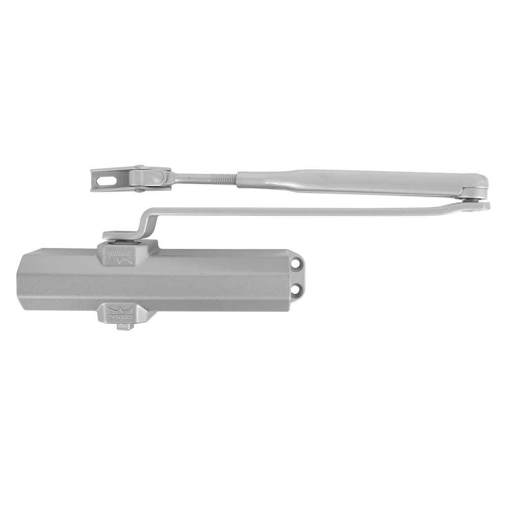 Cierrapuertas Fuerza 4/ Para puertas de hasta 1100 mm de Ancho/ Color Plata /Certificación UL