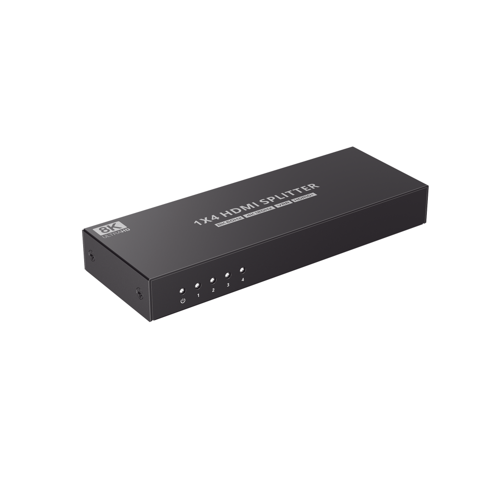 Splitter HDMI 1X4 | Velocidad de trasmisión 48 Gbps| Resolución 8K | Salida de audio| HDCP 2.3
