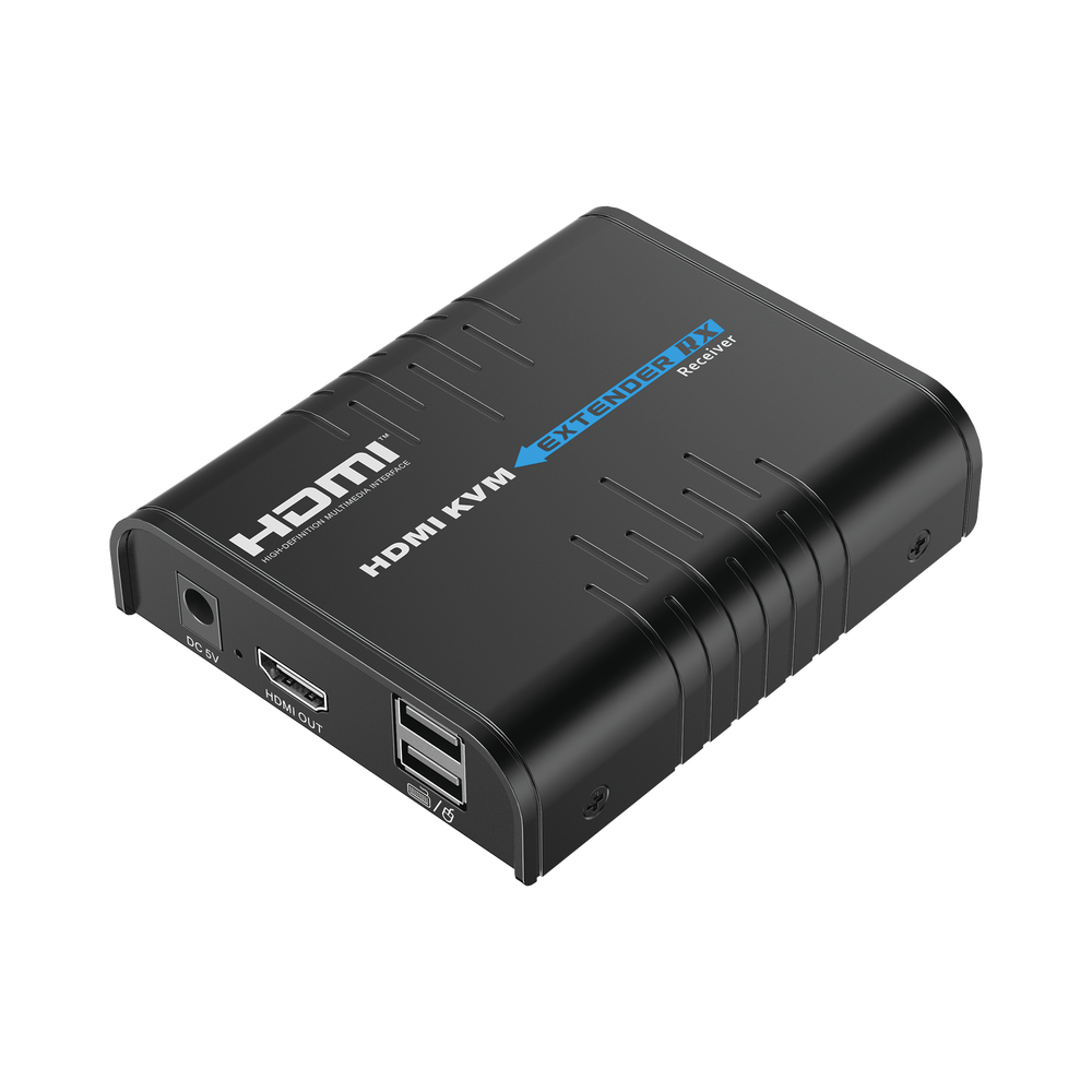 Receptor Compatible para Kits TT373KVM4.0 | Resolución 1080P @ 60 Hz | Soporta STP y UTP CAT6 | Control IR | Compatible con Switch Gigabit para control KVM múltiple.