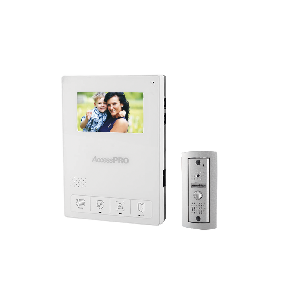 Kit de Videoportero / Frente de Calle Antivandalismo / Cámara 900TVL para Baja Iluminación / Pantalla Alta Resolución / Control