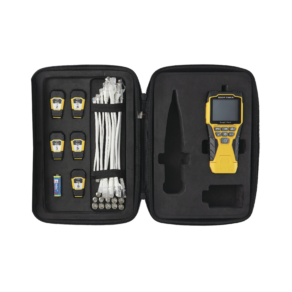 Probador Scout™ Pro 3 con kit de transmisores remotos Test-n-Map™ (Inspección PoE)