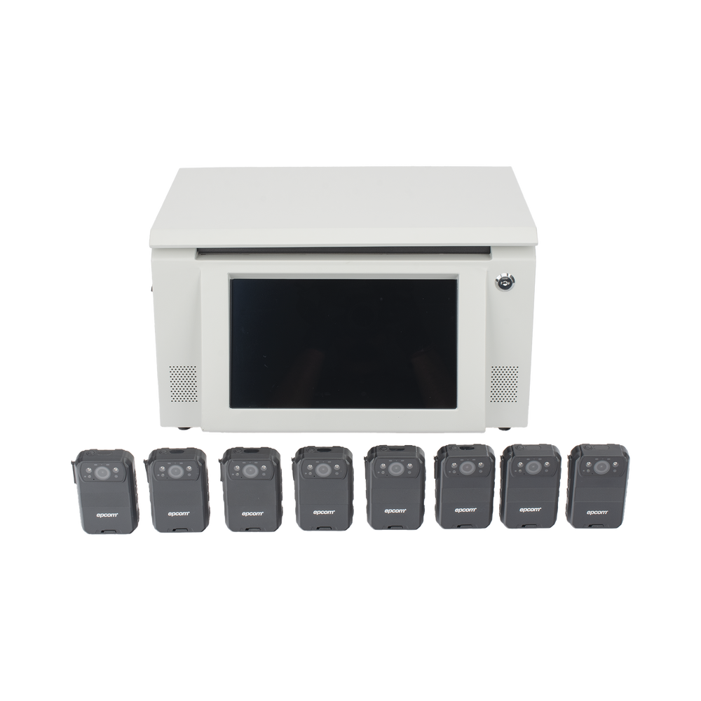 Kit de descarga simultanea para Bodycam | EstaciÃ³n de descarga XMRA8R3 | 8 X Bodycam  XMRR3