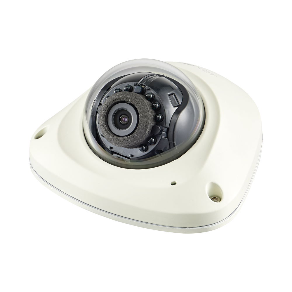 Cámara Tipo Domo Antivandálico 2MP para Vehículo Conector M12/ Lente 3.6mm / WDR 150db / IP66 / IK10 / H.265 & WiseStream