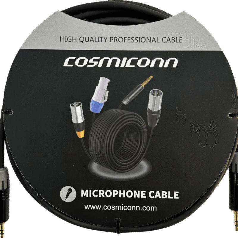 Cable 3.5mm a 3.5mm, conectores color negro MTP3C-BG, length 5m