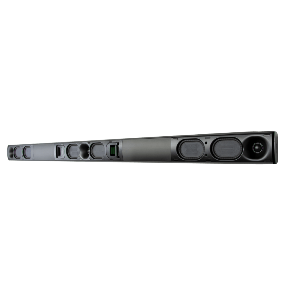 Barra de sonido pasiva LCR de longitud personalizada, con woofers de 4.5", compatible con pantallas de 71" a 100"