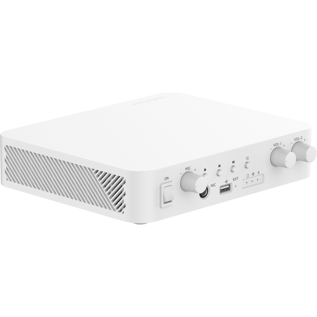 Amplificador | Bluetooth | 2 Canales | 40 W por Canal | 100V | Hik-Connect | Una Zona | Musica Ambiental