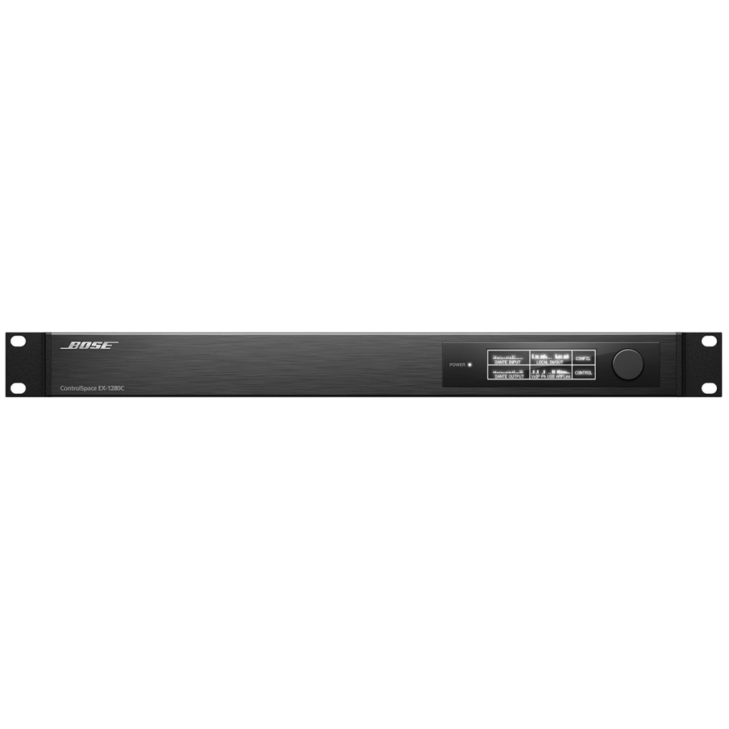 Procesador de Audio Digital Para Conferencias | Controlspace | 12 Entradas Análogas | 8 Salidas Análogas | 64x64 Dante | Display OLED Frontal