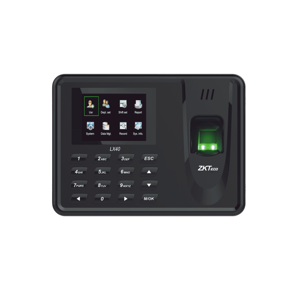 Lector de Huella con Teclado para Control de Asistencia, 500 Huellas, Genera Reporte por USB en Excel, Descarga mediante memoria USB /  (solo en idioma ingles)