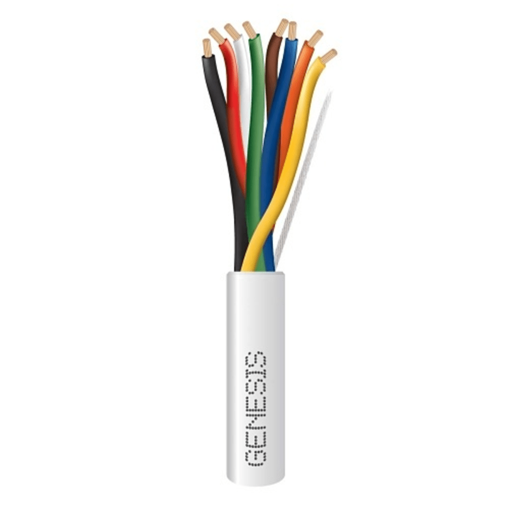 Carrete de 305 Metros (1000 Pies) / Cable de Cobre / 8 x 18 AWG  / Plenum / Para Interior / Color Blanco / Para Aplicaciones de Alarmas de Intrusión/Control de Acceso/ Automatización / Interfonos y Tv Porteros