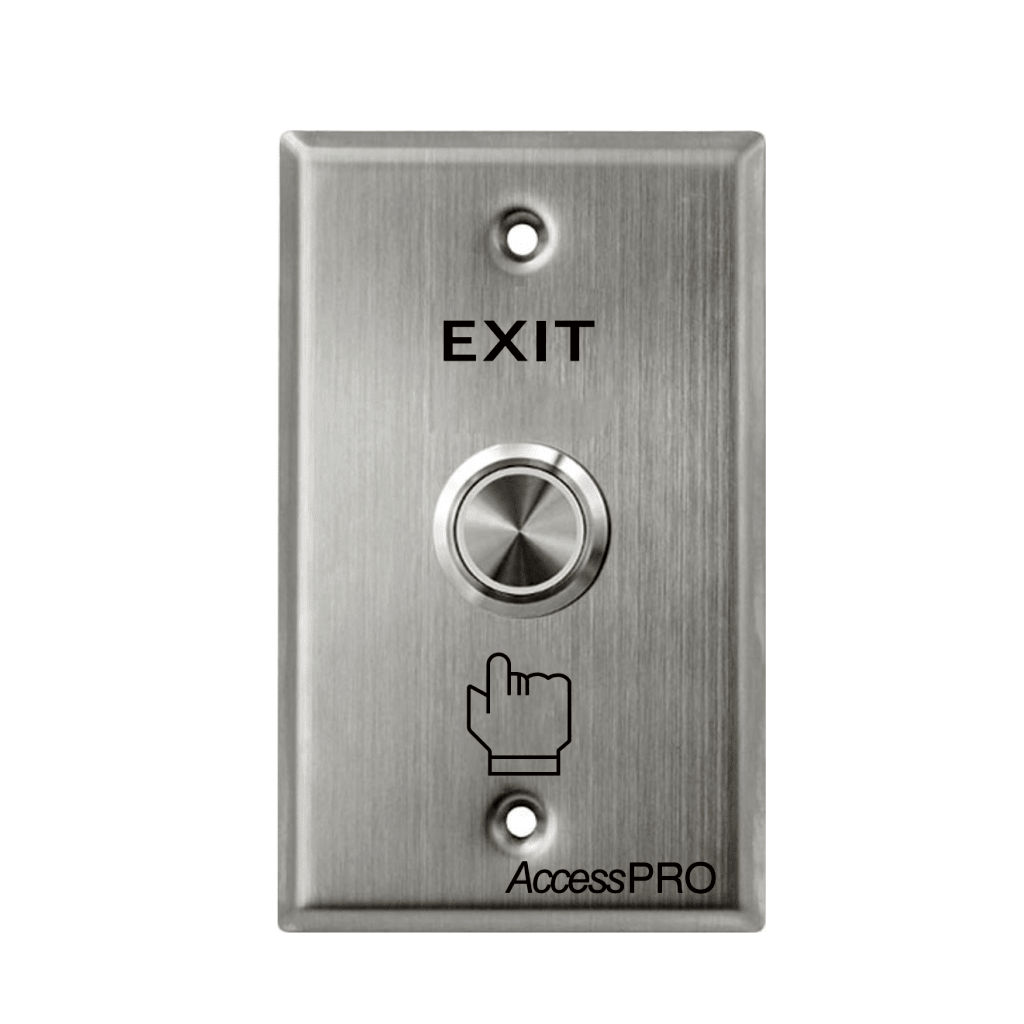 Botón de Cabeza Plana / Exterior IP66 / Estético / Placa de Acero Inoxidable