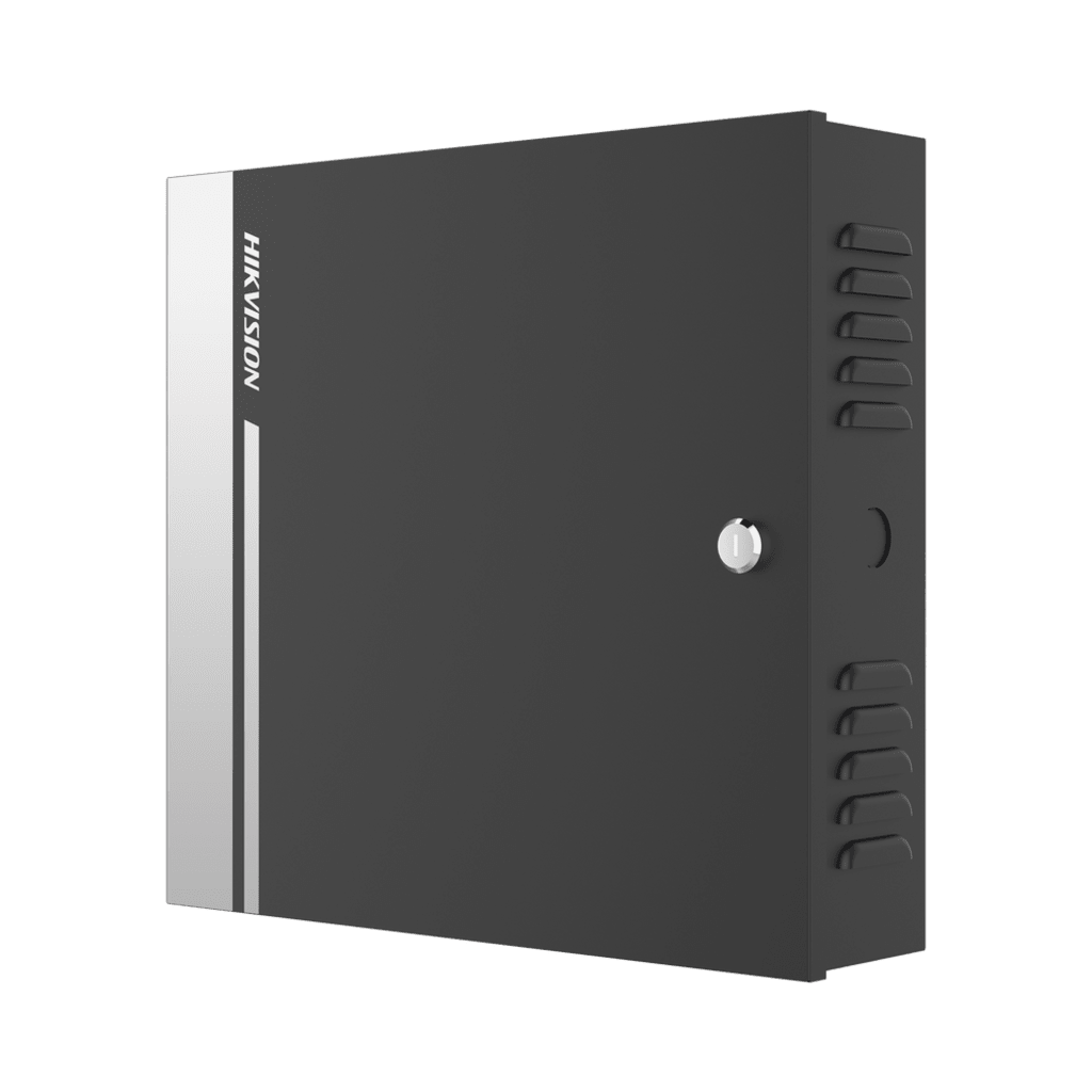 Controlador de Acceso para 1 Puerta y 2 Lectores Wiegand o RS485 / Incluye Gabinete y Fuente de Alimentación 12Vcc/8A / Soporta Batería de Respaldo /  Wiegand y RS-485 / 10,000 Tarjetas