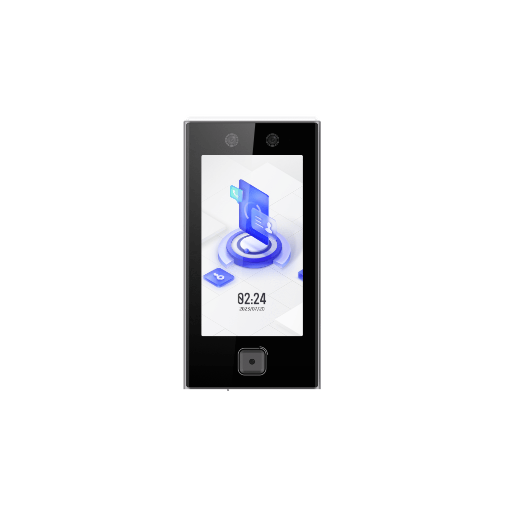 Terminal Facial Min Moe WiFi / Lector de QRs Físico de Alta Velocidad / 6,000 Rostros / Pantalla 7" / Administrable en la Nube con Hik-Connect 6 / Exterior IP65 / LED Rojo/Verde Indicador de Acceso / SIP Estandar / HIK-IA