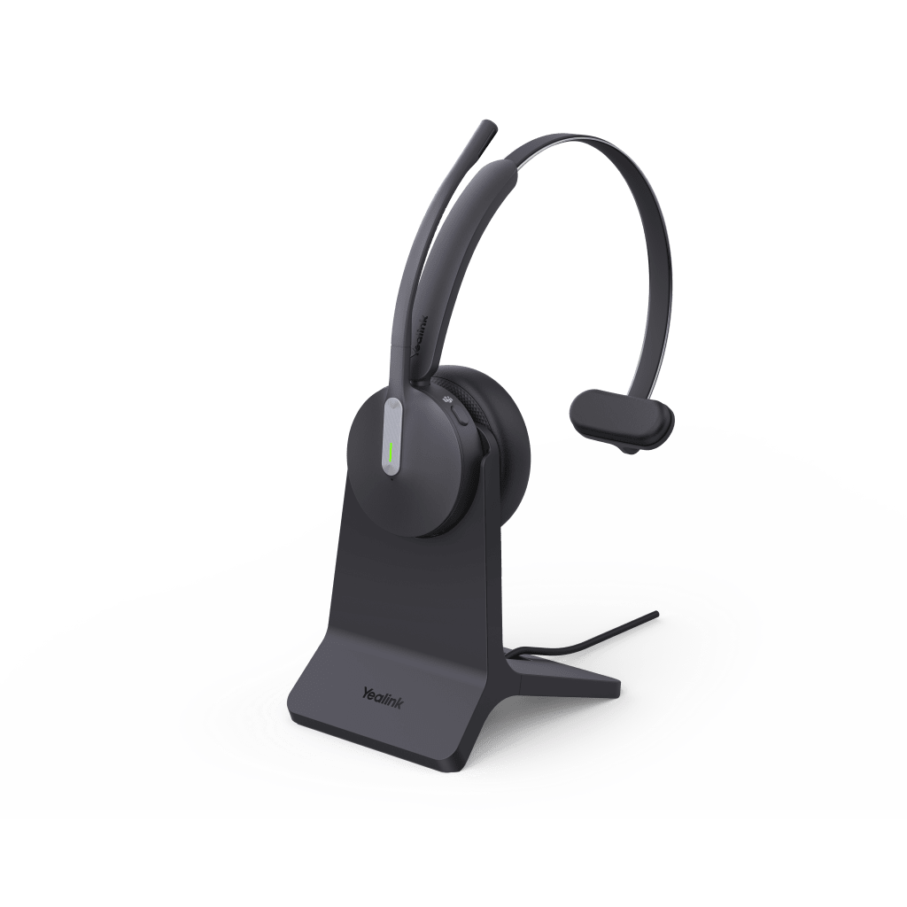 Diadema Bluetooth de Yealink BH70 Mono Con Certificación Microsoft Teams y Base de Carga