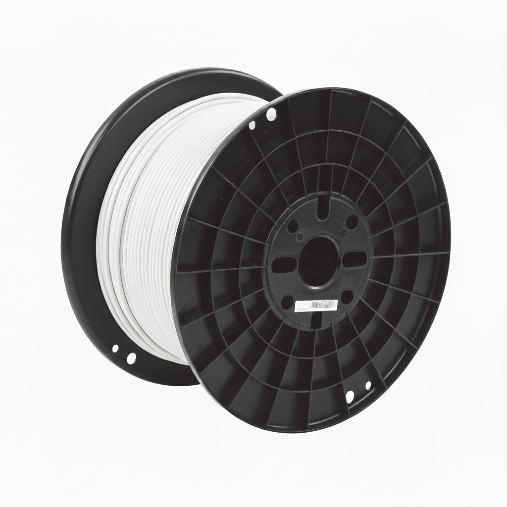 Bobina de Cable UTP de 4 Pares, Cat6A, 23 AWG, CMP (Plenum), Color Blanco, 305 Metros (1000 Pies)