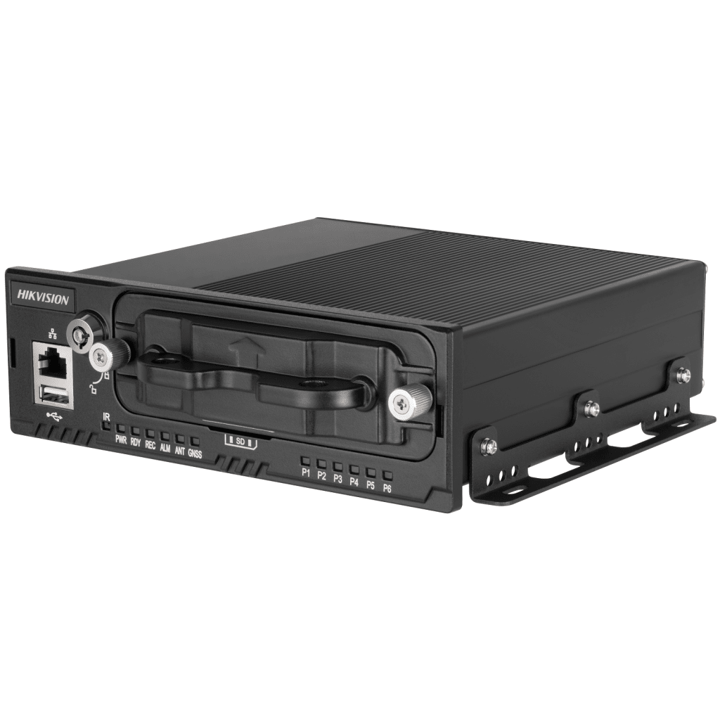 NVR Móvil de 4 Canales de 2 Megapixel / 4 Puertos PoE & 4 Vía Switch / 2 Bahías de Disco Duro / Incluye Modulo GPS