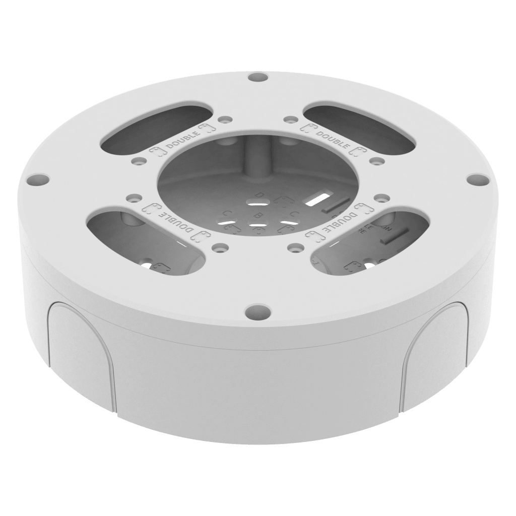 Caja de conexion para uso interior compatible con Camaras tipo domo IP Serie X Hanwha, XND-C9083RV, XND-C8083RV, XND-6083RV, XNV-9083R, XND-8082RV