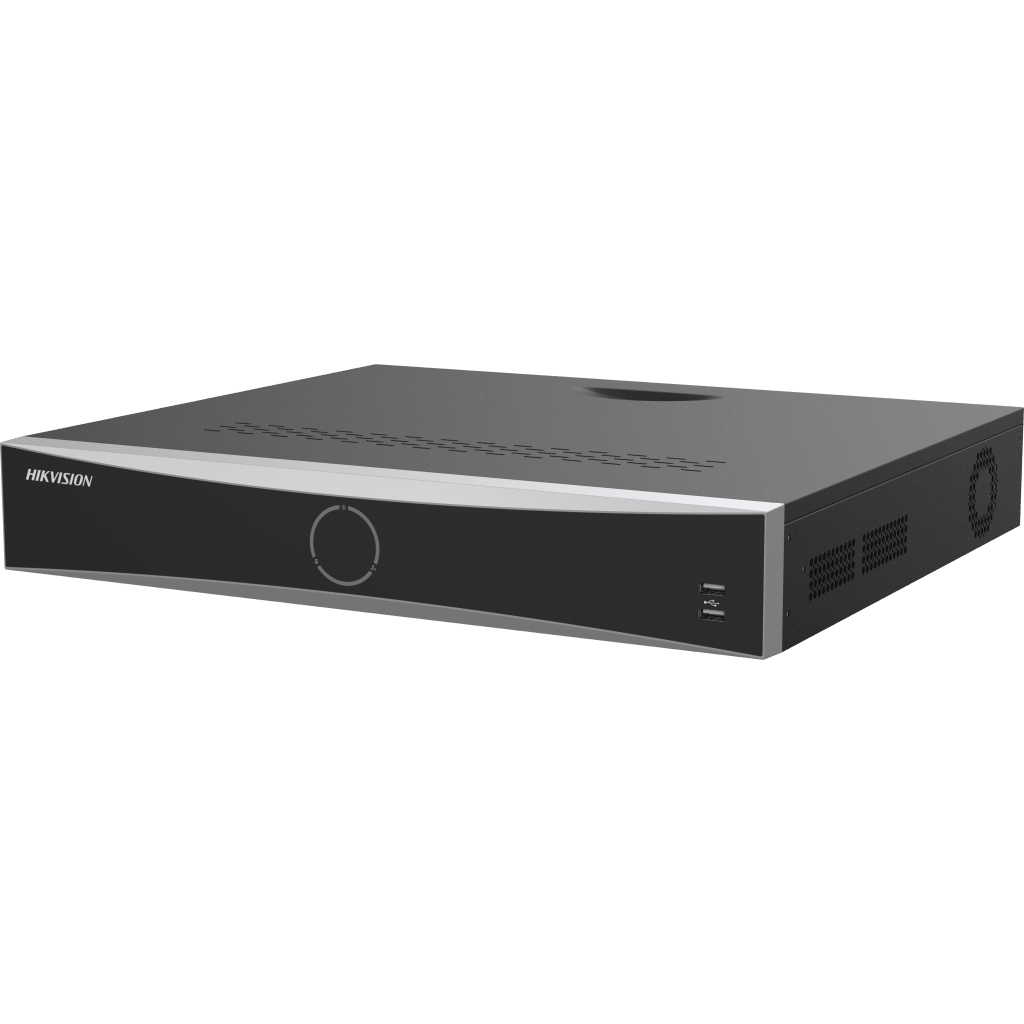 [Acusearch] NVR 12 Megapixel (4K) / 32 canales IP / 16 Puertos PoE+ / Reconocimiento Facial / AcuSense (Evita Falsas Alarmas) / 4 BahÃ­as de Disco Duro / Switch PoE 300 mts / HDMI en 4K / Alarmas I/O