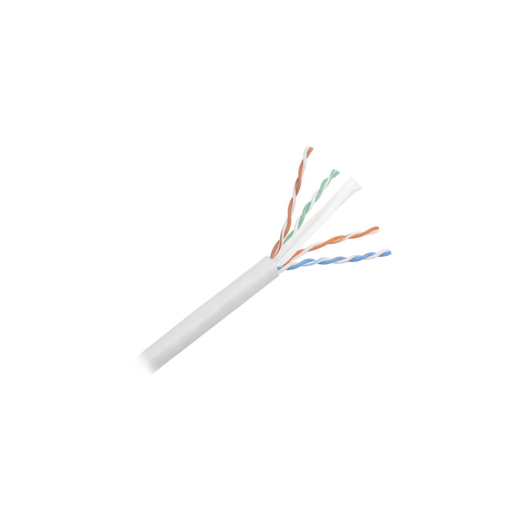 Bobina de Cable UTP 305 Metros (1000 Pies) de Cobre, NetKey, Reelex, Gris, Categoría 6 (24 AWG), 1000Mbps, PVC (CM), de 4 Pares