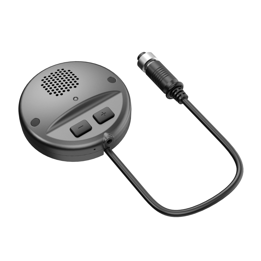 Accesorio para Audio de 2 Vías /  Compatible con DVR Móvil HIKVISION / Conector Tipo Aviación / Micrófono y Altavoz Integrados