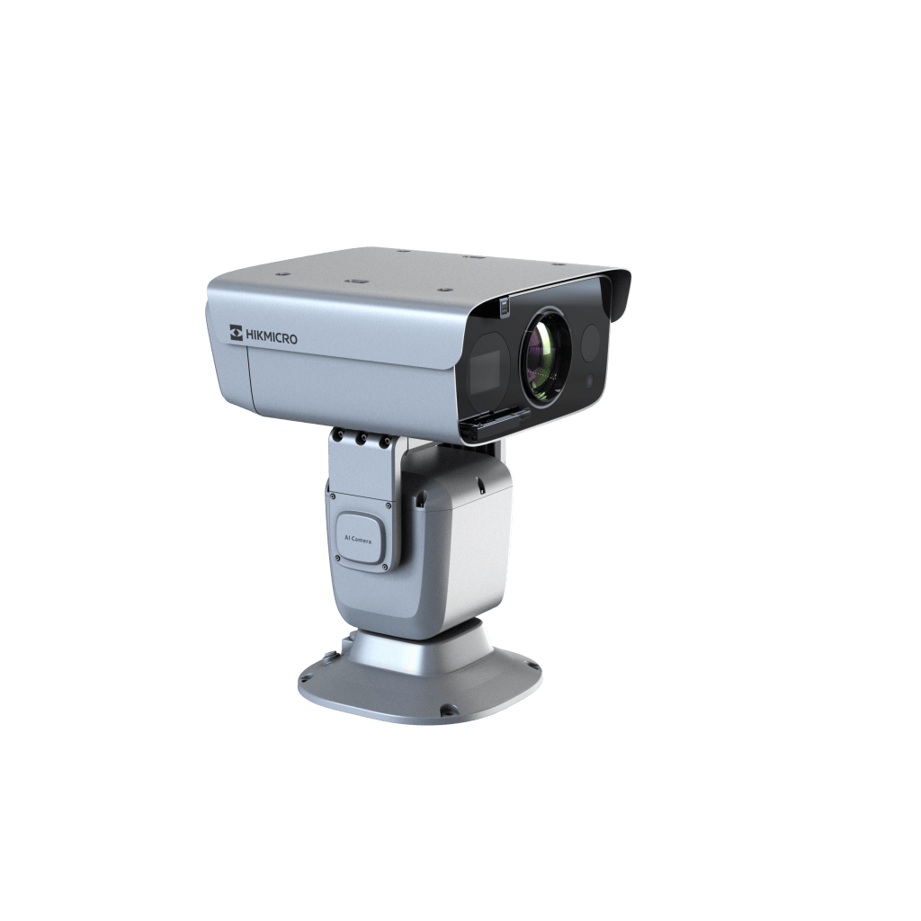 PTZ Punta de Poste IP Dual / Lente TÃ©rmico 100 mm (640 X 512) / Lente Ã“ptico 56X Zoom (4 MP) / 800 mts IR Laser / 36 VCC / IP66 / Recubrimiento Anticorrosivo