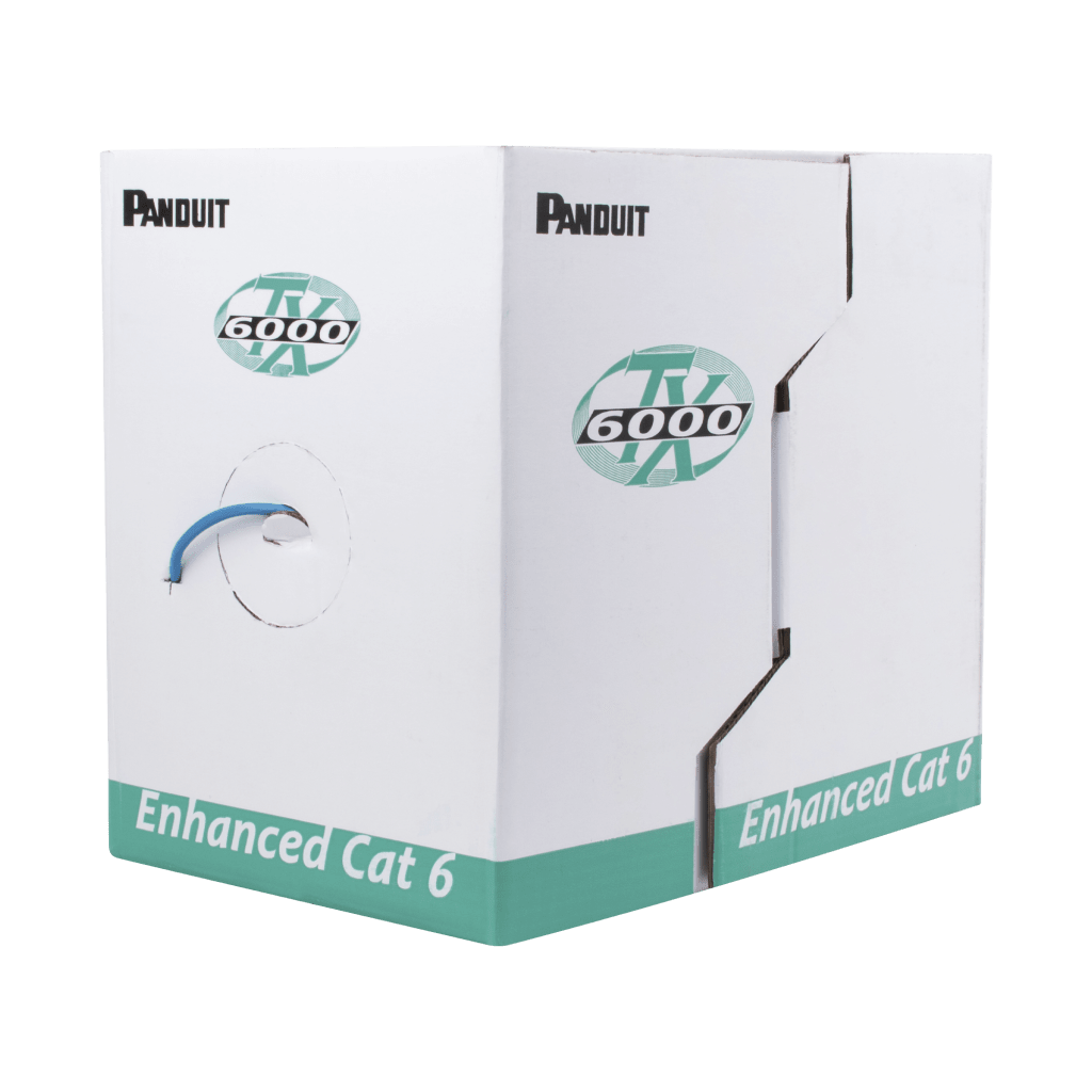 Bobina de Cable UTP 305 Metros (1000 Pies) de Cobre, TX6000? PanNet, Reelex, Verde, Categoría 6 Mejorado (23 AWG), PVC (CM), de 4 Pares