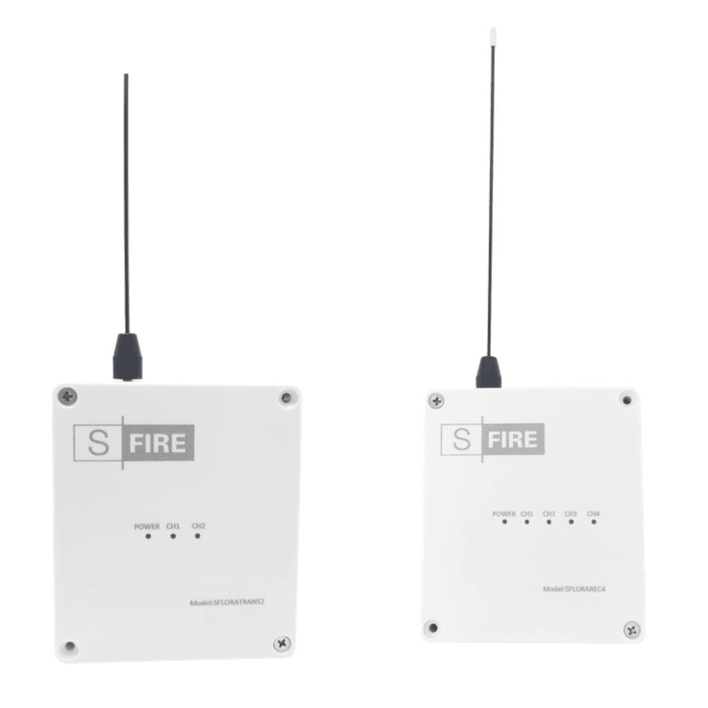 KIT de Transmisor - Receptor inalámbrico / Distancia máxima de transmisión 2500 metros (Linea de vista) / Receptor con 4 salidas