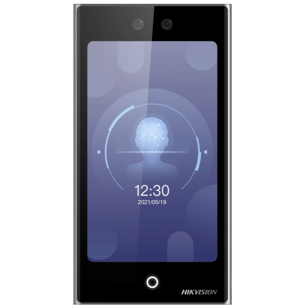 Terminal Facial PoE WiFi con pantalla de 7" / Exterior IP65 / 10,000 Rostros y 50,000 Tarjetas / 10,000 Huellas (Módulo Opcional) / ISAPI / ISUP 5.0 / Codigos QR y Bluethooth / Intercom SIP Estandar / HIK-IA