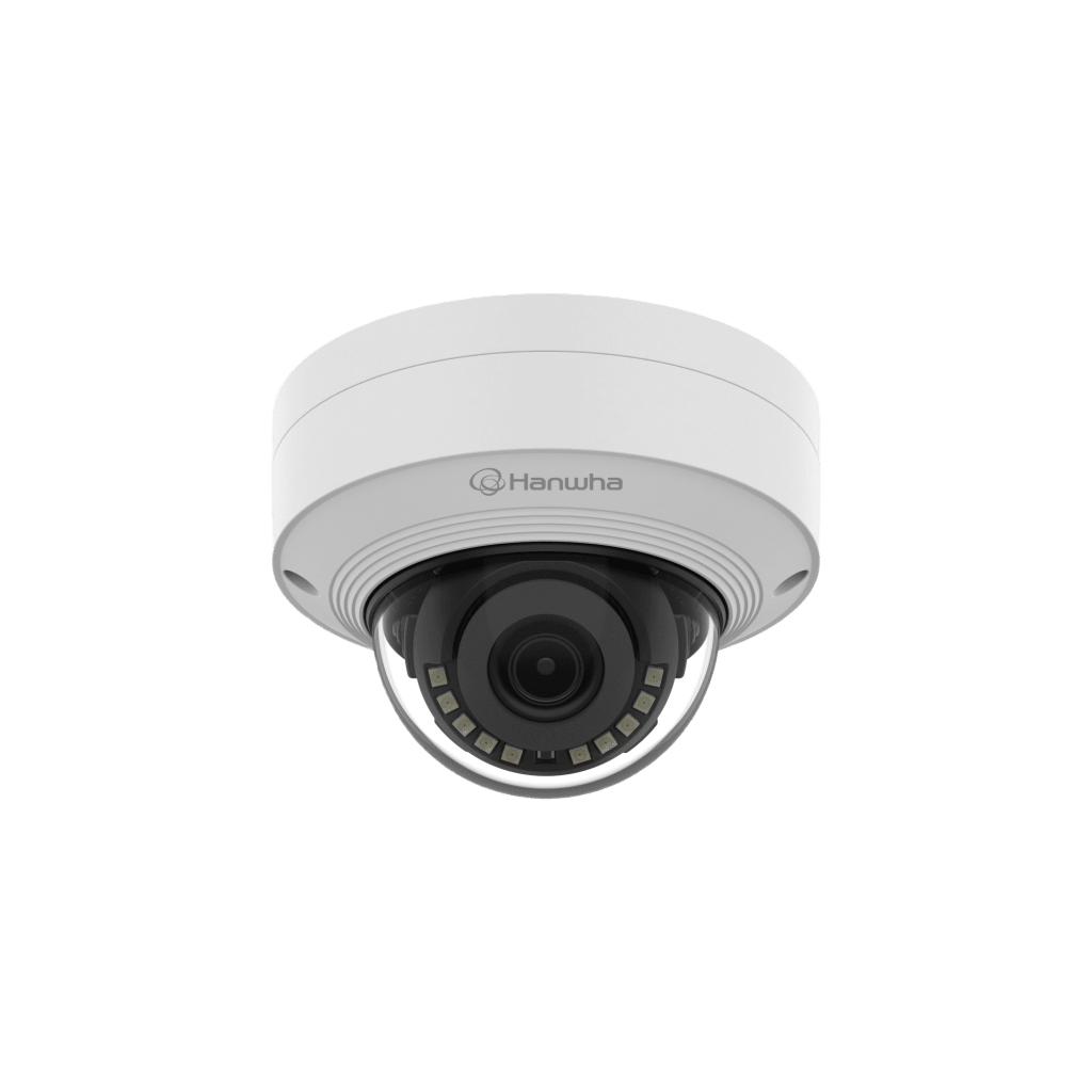 CÃ¡mara IP Tipo domo AntivandÃ¡lica 8 MegapÃ­xel / Lente fijo 3 mm / IR 20M / WDR 120db / IP66 / H.265 & WiseStream / Inteligencia Artificial Deteccion de Personas y vehiculos